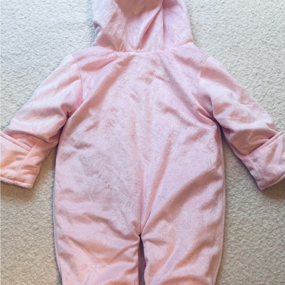 Carter's Pink Baby Snowsuit with Floral Embroidery - Picture 2 of 3